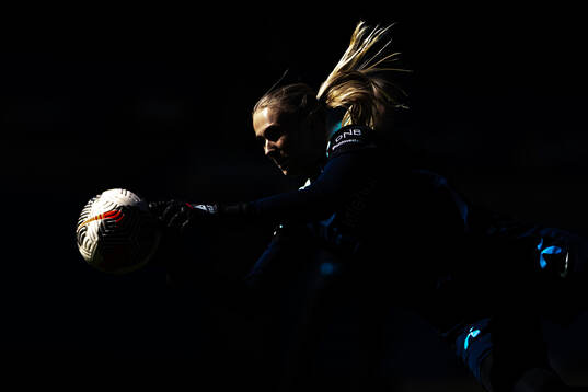 Goalkeeper Selma Panengstuen of the Norwegian women's