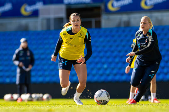 Andrea Norheim and Cathinka Tandberg of the Norwegian