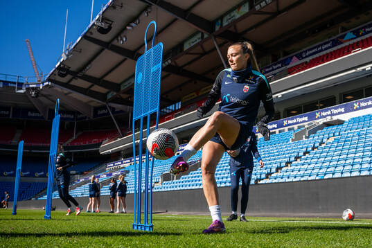 Synne Sofie Kinden Jensen of the Norwegian women's national
