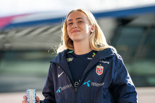 Goalkeeper Selma Panengstuen of the Norwegian women's
