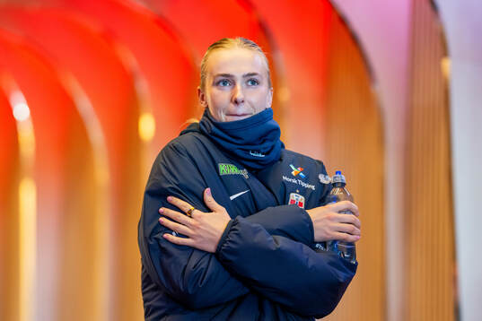 Goalkeeper Selma Panengstuen of the Norwegian women's