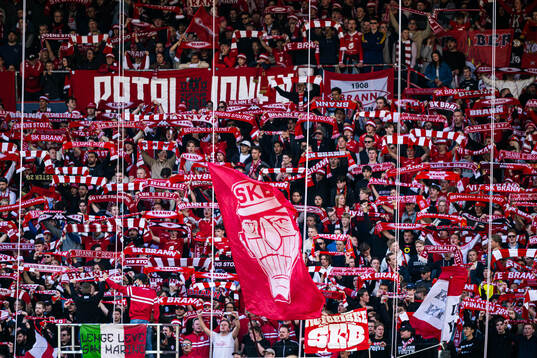 Spectators in the stands