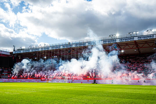 Spectators in the stands