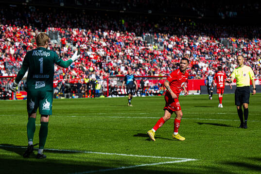 Niklas Castro of Brann reacts