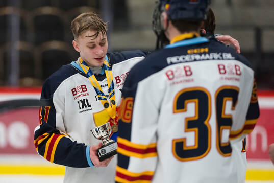 Djurgårdens Anton Winbo jublar