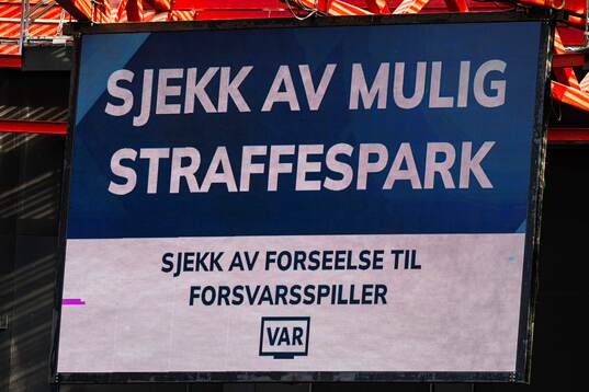 Video assistant referee (VAR) check