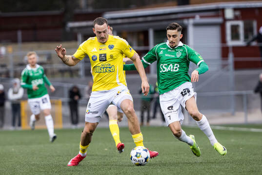 Falkenbergs Viktor Ekblom och Brages Emil Tot Wikström
