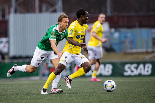 Brages Jacob Stensson och Falkenbergs Wanbe Godwin Aguda