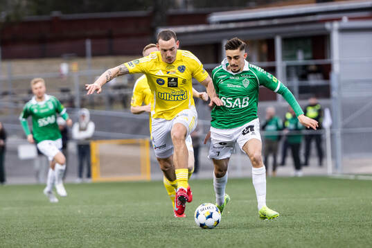 Falkenbergs Viktor Ekblom och Brages Emil Tot Wikström