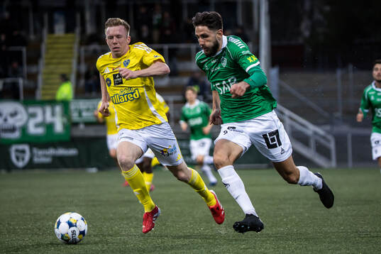 Falkenbergs Lucas Sibelius och Brages Filip Trpcevski
