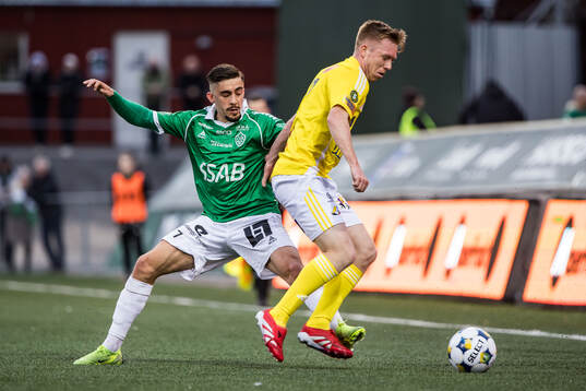 Brages Emil Tot Wikström och Falkenbergs Lucas Sibelius