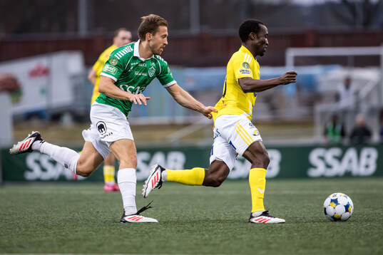 Brages Jacob Stensson och Falkenbergs Wanbe Godwin Aguda