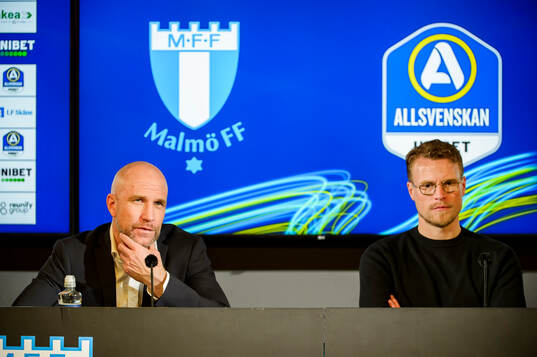Malmö FFs tränare Henrik Rydström och Elfsborgs tränare
