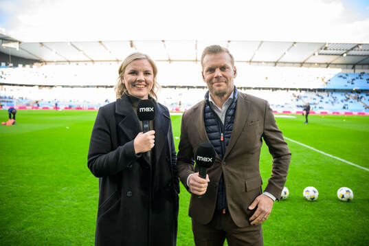 Max kommentatorer Petra Svensson och Johan Arneng