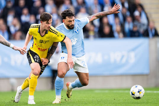 Elfsborgs Simon Olsson och Malmö FFs Sead Haksabanovic