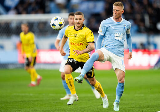 Malmö FFs Anders Bleg Christiansen och Elfsborgs Julius