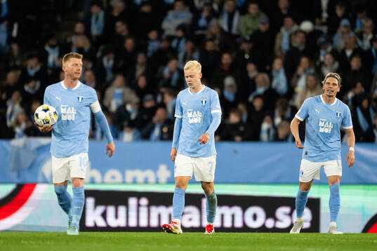 Malmö FFs Anders Bleg Christiansen, Otto Rosengren och