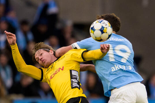 Elfsborgs Taylor Silverholt och Malmö FFs Colin Rösler