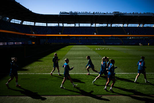Players of the Swedish women's national football team