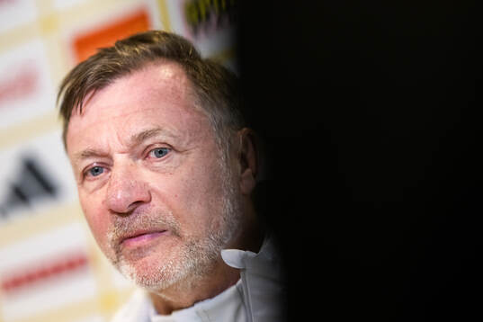 Head coach Peter Gerhardsson of the Swedish women's