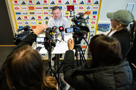 Head coach Peter Gerhardsson of the Swedish women's