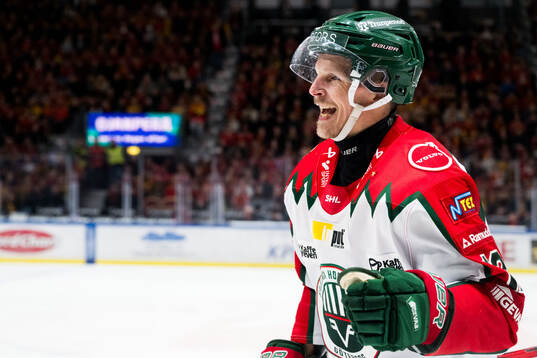 Frölundas Max Friberg jublar