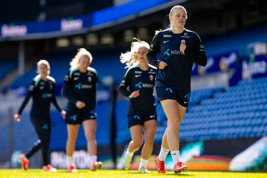 Mathilde Harviken of the Norwegian women's national
