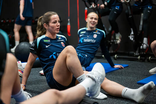 Tuva Hansen of the Norwegian women's national football team