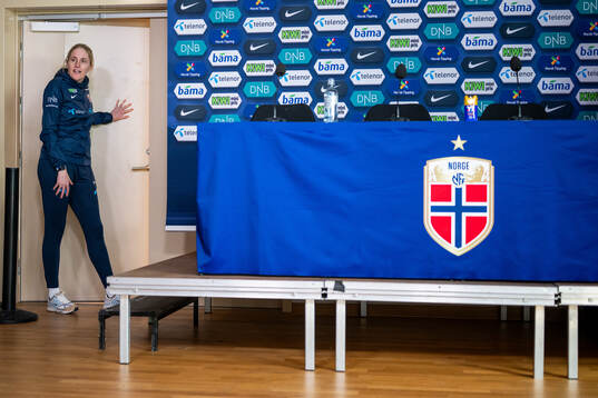 Head coach Gemma Grainger of the Norwegian women's national