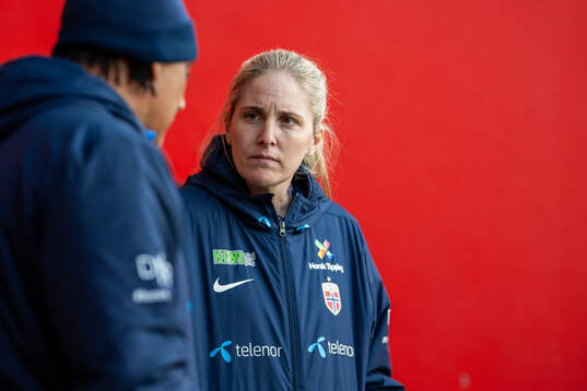 Head coach Gemma Grainger of the Norwegian women's national