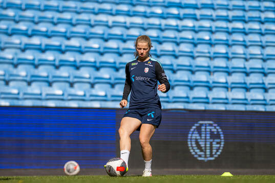 Justine Kielland of the Norwegian women's national football