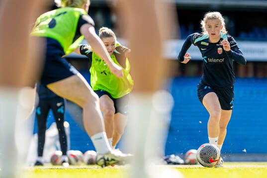 Justine Kielland of the Norwegian women's national football