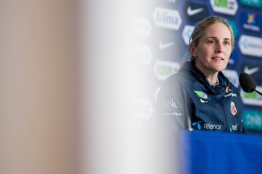 Head coach Gemma Grainger of the Norwegian women's national