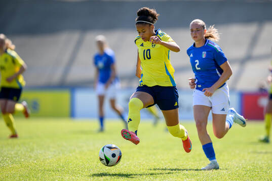 Felicia Schröder of Swedenduring the UEFA Women's Under-19