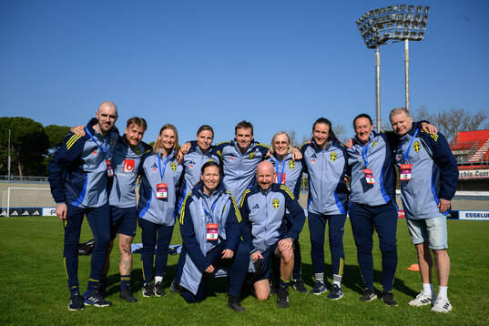 Staff of Sweden celebrate
