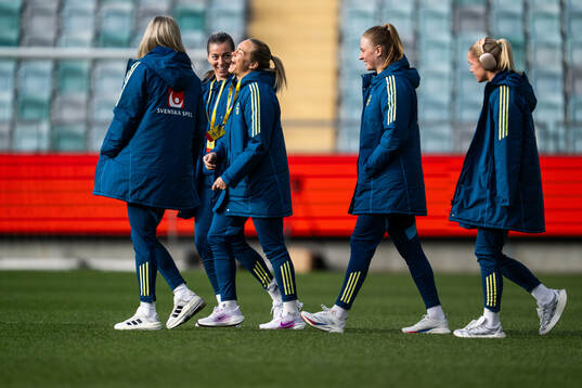 Linda Sembrant, Magdalena Eriksson, goalkeeper Tove Enblom