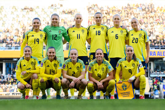 The starting eleven of Sweden