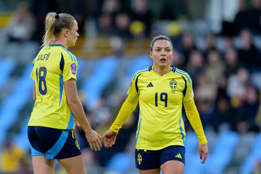 Fridolina Rolfö and Johanna Rytting Kaneryd of Sweden