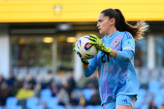 goalkeeper Safia Middleton-Patel of Wales