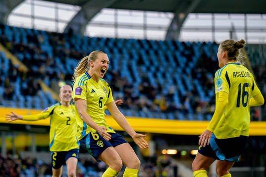 Magdalena Eriksson of Sweden celebrates with Filippa