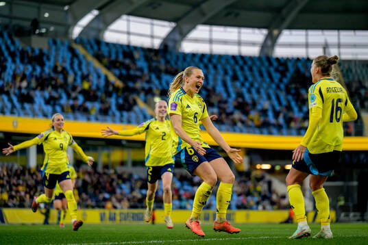 Magdalena Eriksson of Sweden celebrates with Filippa