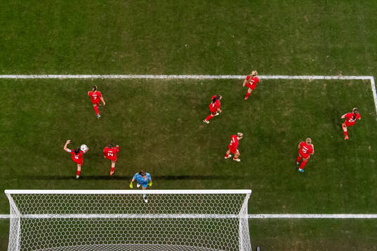 Goalkeeper Safia Middleton-Patel of Wales looks dejected