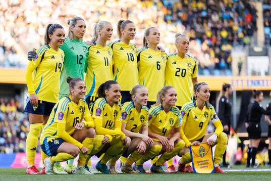 The starting eleven of Sweden