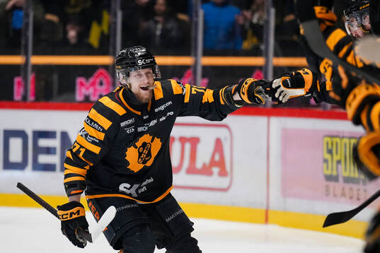 Skellefteås Jonathan Davidsson jublar