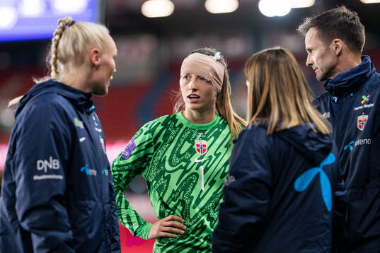 Goalkeeper Cecilie Fiskerstrand of Norway