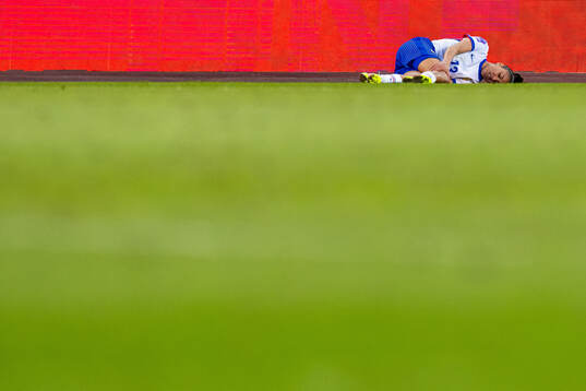 Selma Bacha of France in pain