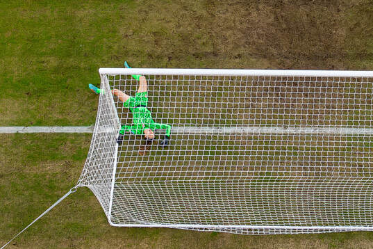 Goalkeeper Cecilie Fiskerstrand of Norway with an injury