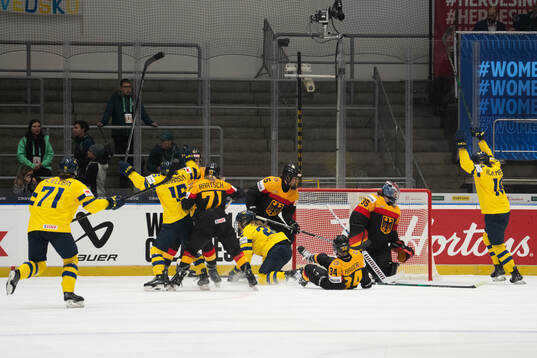 Hanna Thuvik of Sweden scores 1-0
