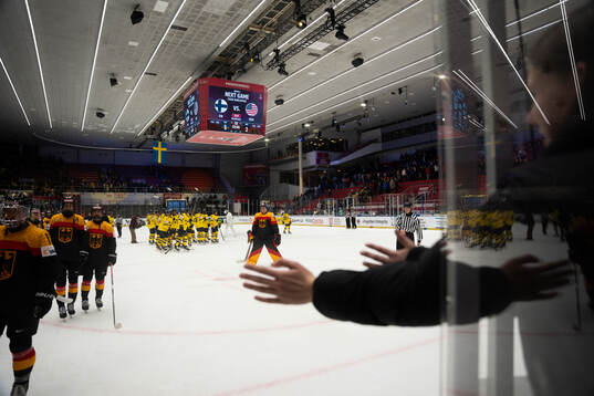 Players of Sweden celebrate