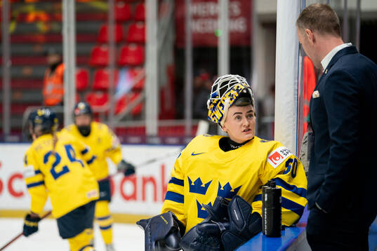 Goaltender Emma Söderberg of Sweden